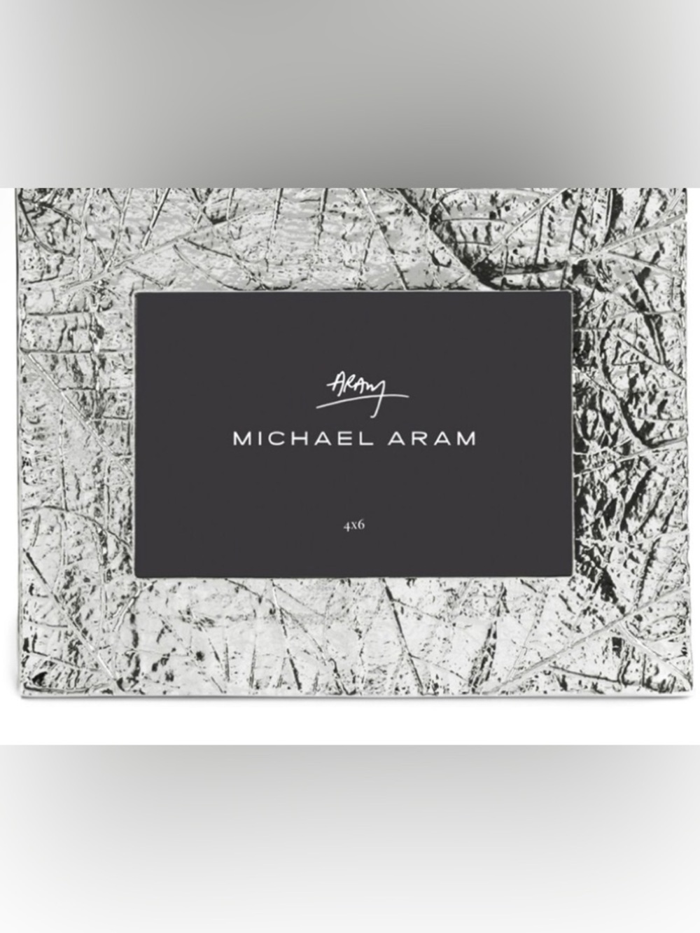 NIB Michael Aram Forest Leaf Photo picture frame 4x6